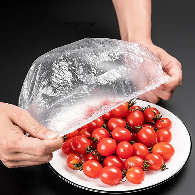 100 Pieces No-Smell Food Fresh Bowl Covers – Leak-Proof, Airtight Lids for Freshness and Food Storage