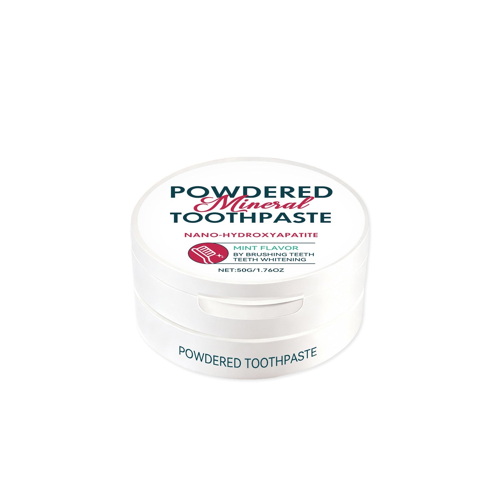 Brightening Dentifrice, Mint Tooth Powder, Fresh Breath, Portable, Oral Hygiene ,50g