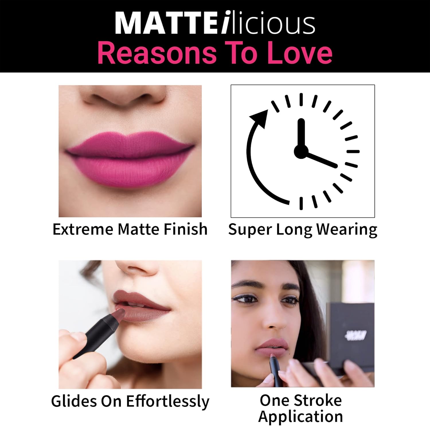 قلم شفاه Nykaa Matteilicious  Lacy Luck 10
