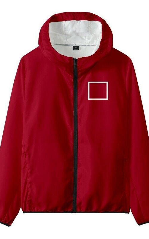 Squid Game Cosplay Sportswear Track Suit Unisex Winter Autumn Zipper Hooded Jacket Pants