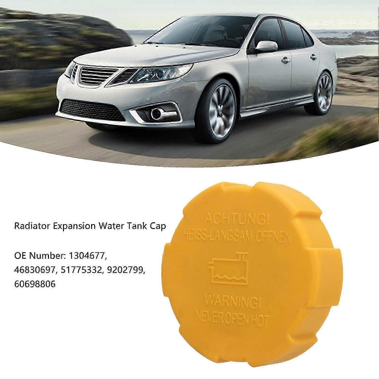 Radiator Expansion Water Tank Cap 1304677 Coolant Header Water Tank Cover Replacement For Vxhall Opel Astra