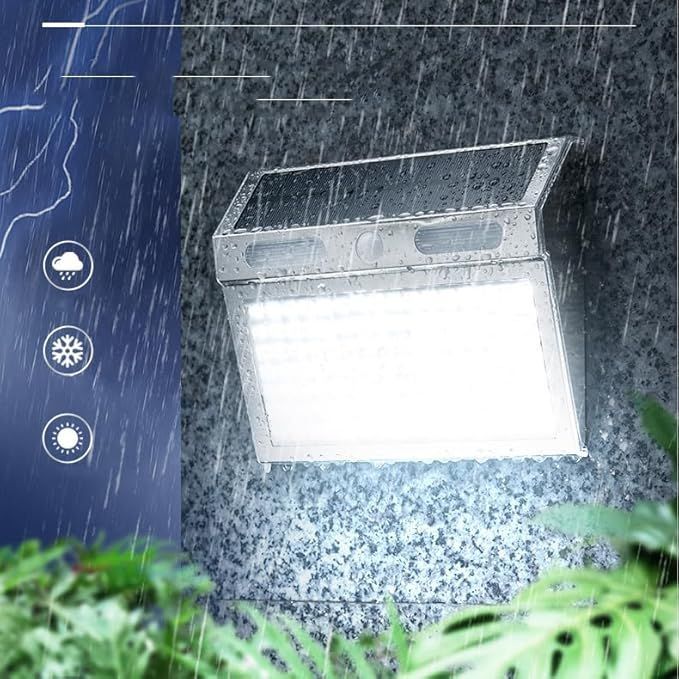 Solar Outdoor Lights Motion Sensor Wall Light Security Lamp for Front Door Backyard