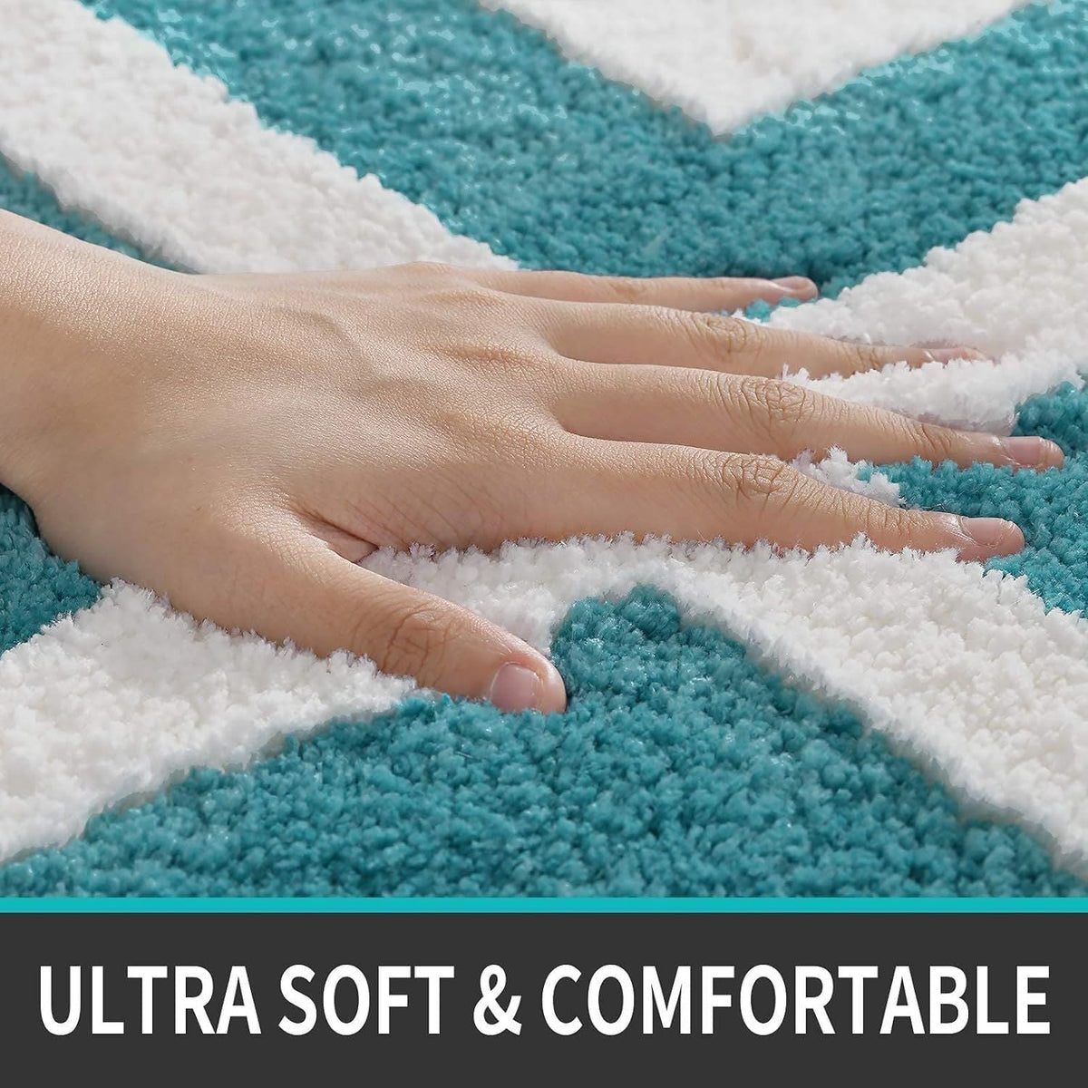 AIESY® Beautiful Luxury Rectangle Quick Dry Bath Mat