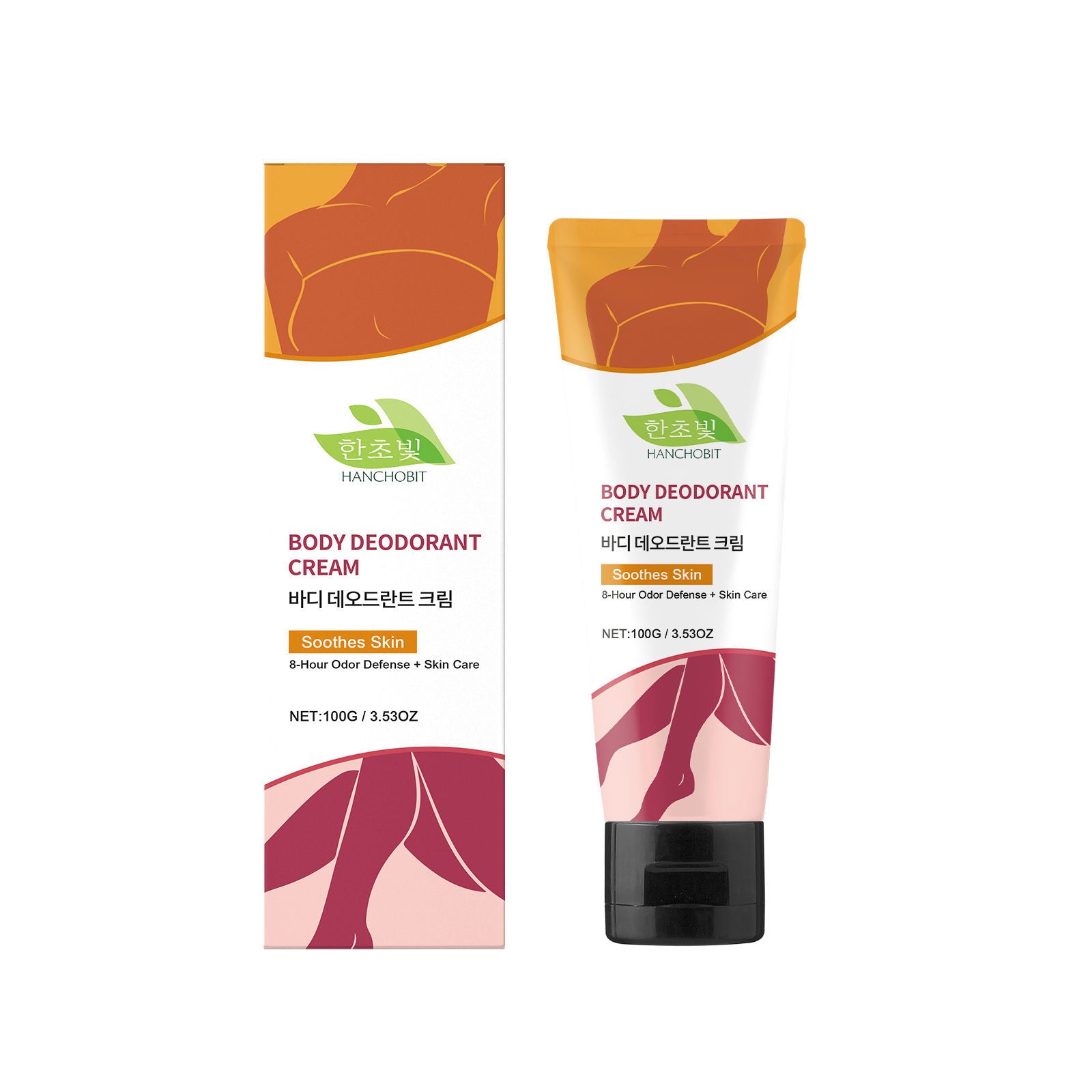 Body Care Cream, Shea Butter Ginger Root, Long-Lasting Freshness, Anti-Sweat, Sensitive Skin ,100g