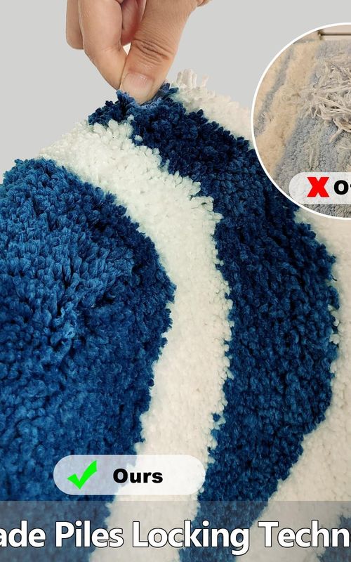 AIESY® Beautiful Microfiber Non Slip Bath Mat for Bathroom
