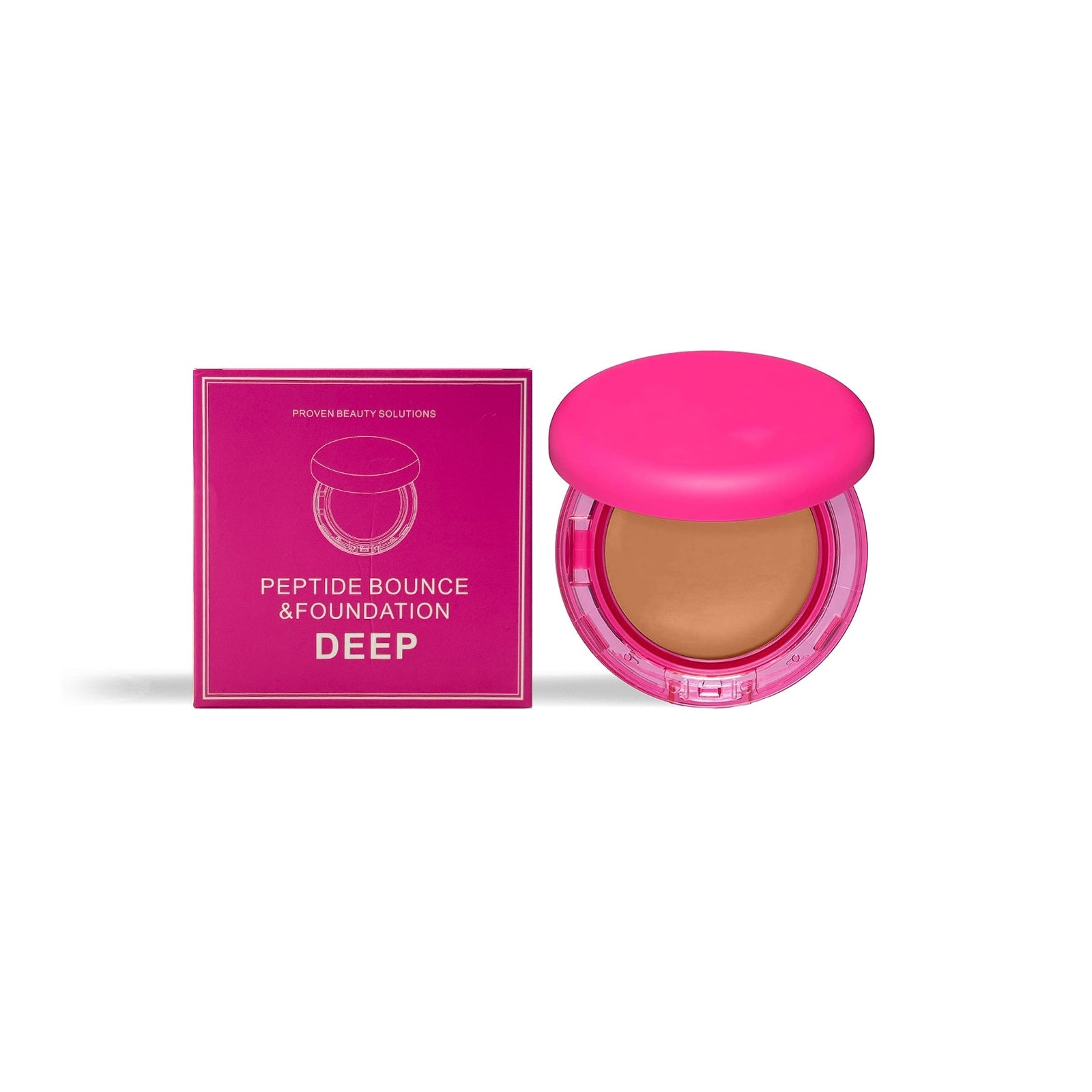 Dark Skin Moisturizing Foundation Cream, Natural Look, Hydrating, Easy to Apply ,20g