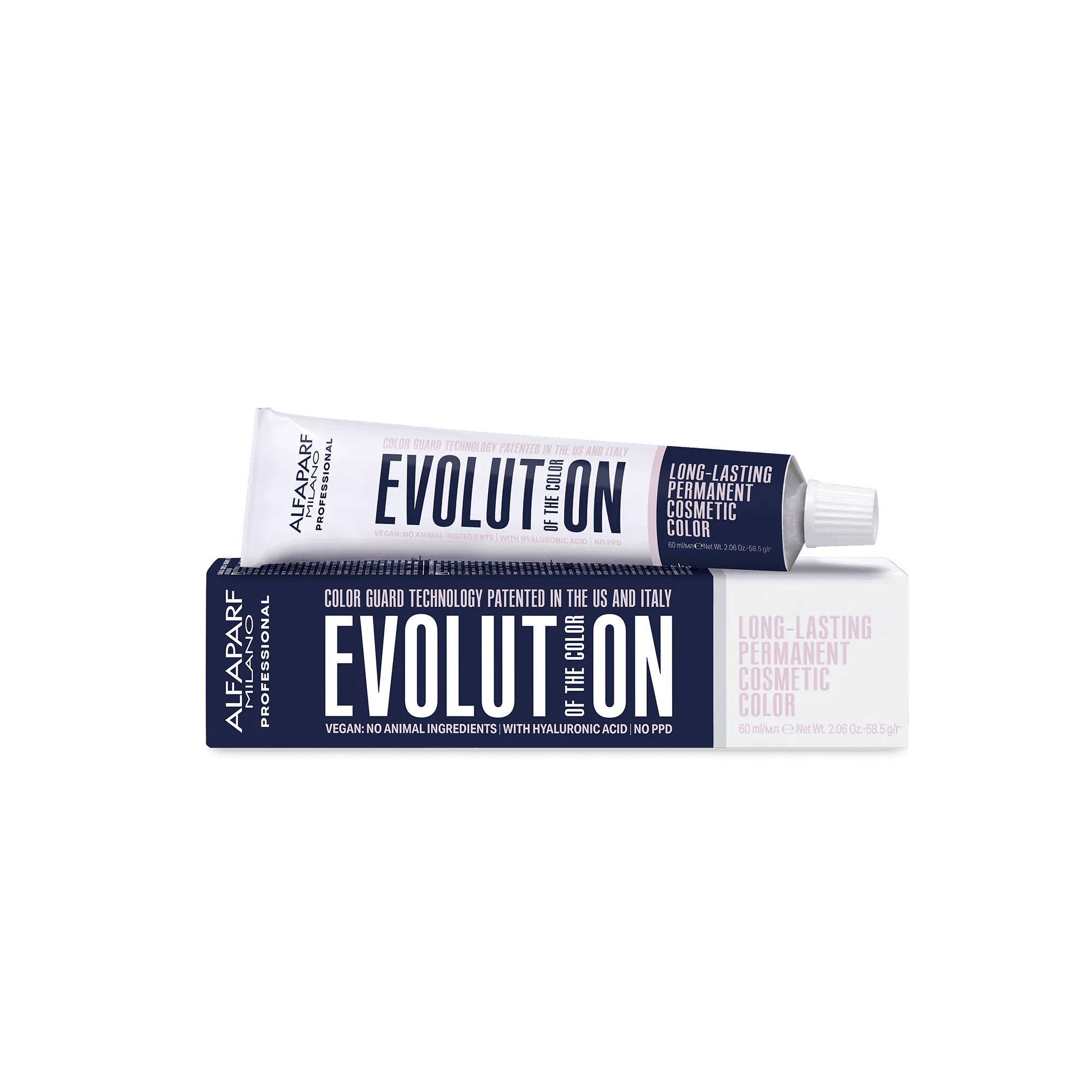 Alfaparf Evolution long-lasting permanent cosmetic color - Cool Naturals - 4 Medium Brown