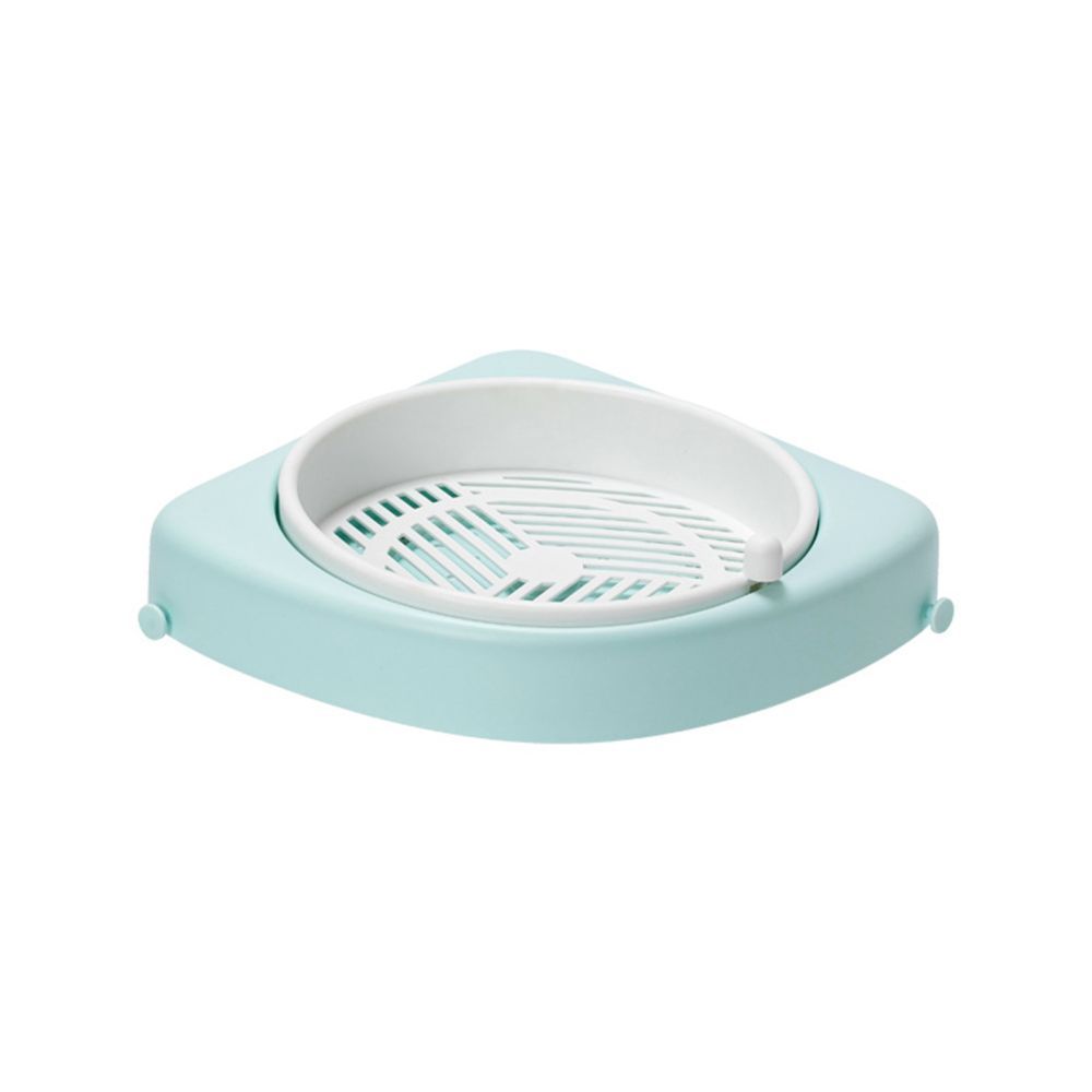 Corner Shower Caddy Rotating Bathroom Storage Shelf Wall Mounted Triangular Rack
