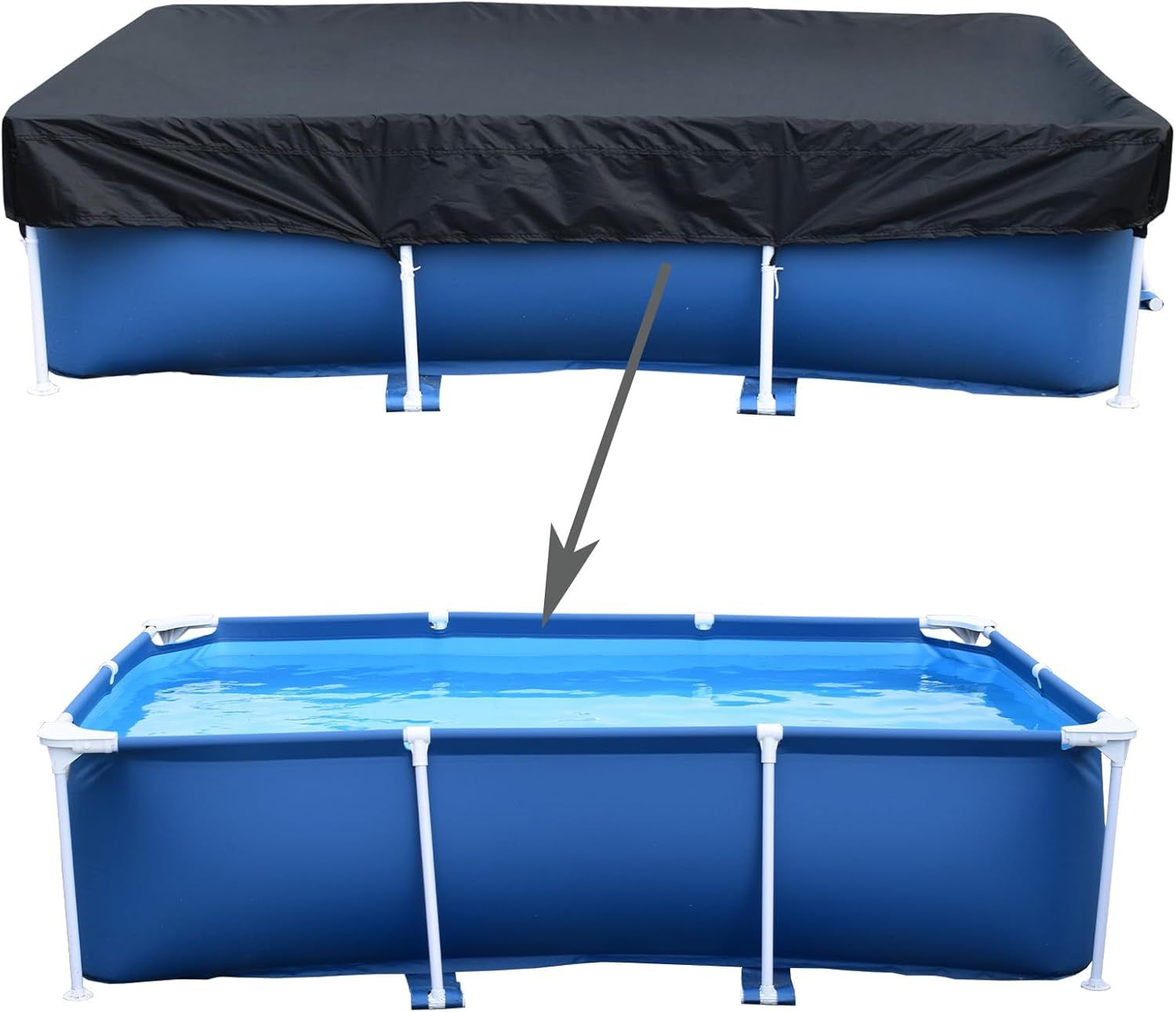 Rectangle Pool Cover Swimming Pool Cover Backyard Pool Accessories