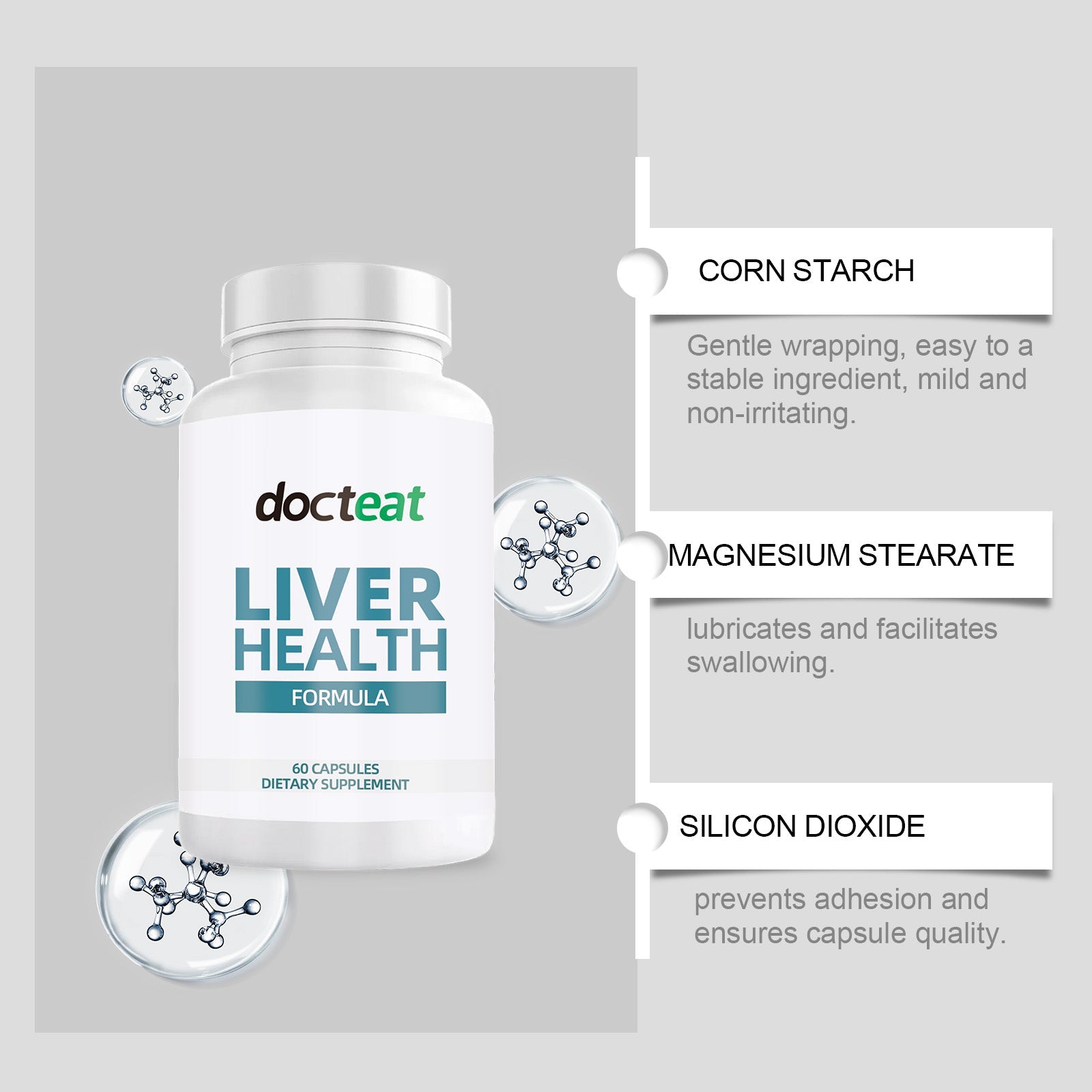 Boost Your Body Care, Support Liver Detox, Relieve Discomfort Naturally ,60 capsules