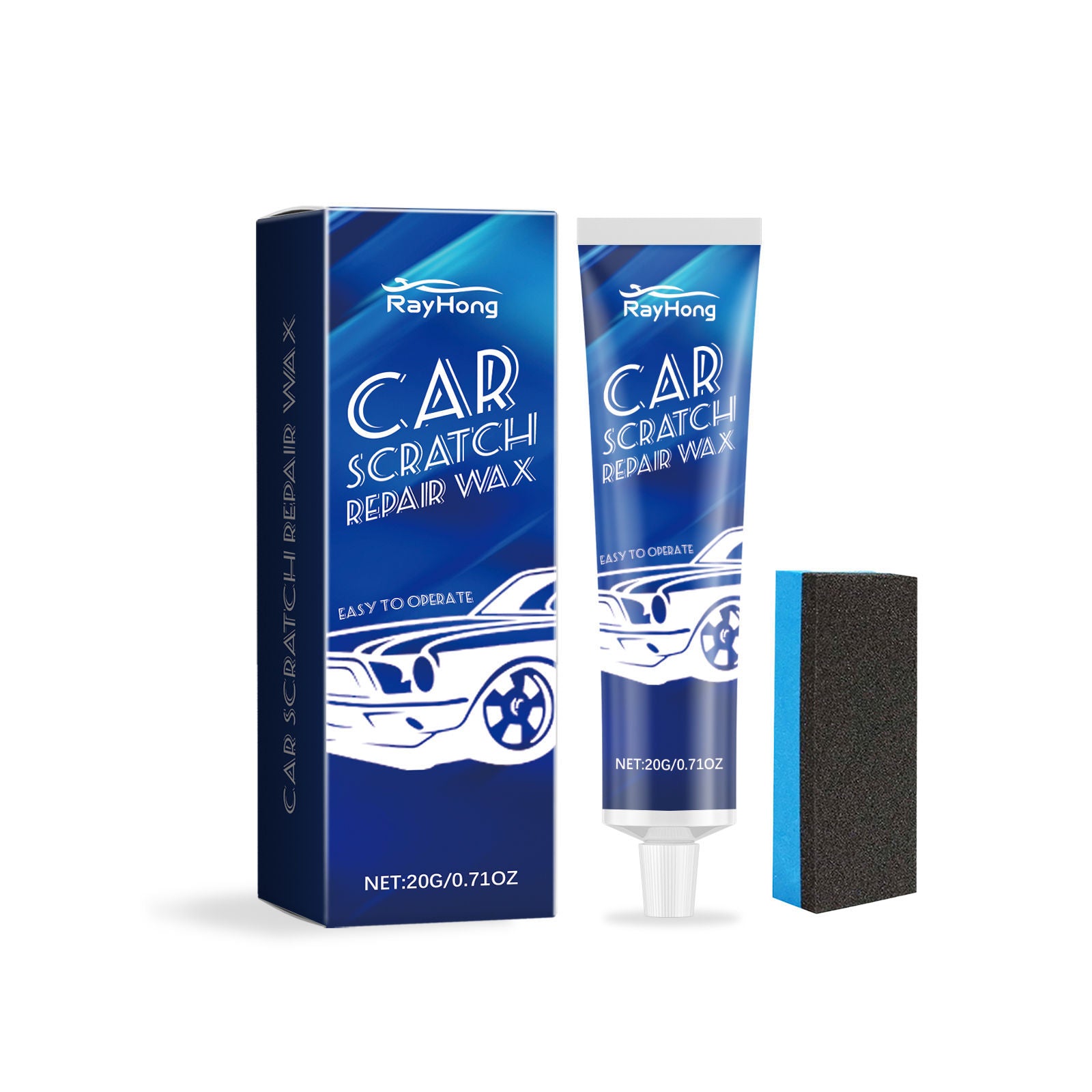 Premium Car Paint Repair Wax, Scratch & Rust Removal, Long-Lasting Shine ,1 set