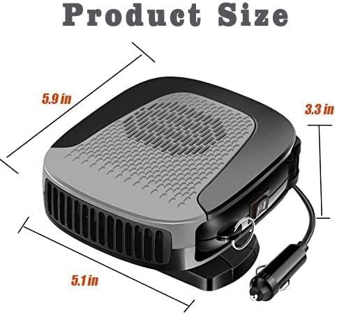 Car Heater Defrost Fan Defogger Portable Demister Auto Windscreen Heating Cooling Fan