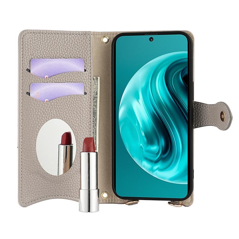 Litchi Leather Case For Huawei nova 12i / Enjoy 70 Pro