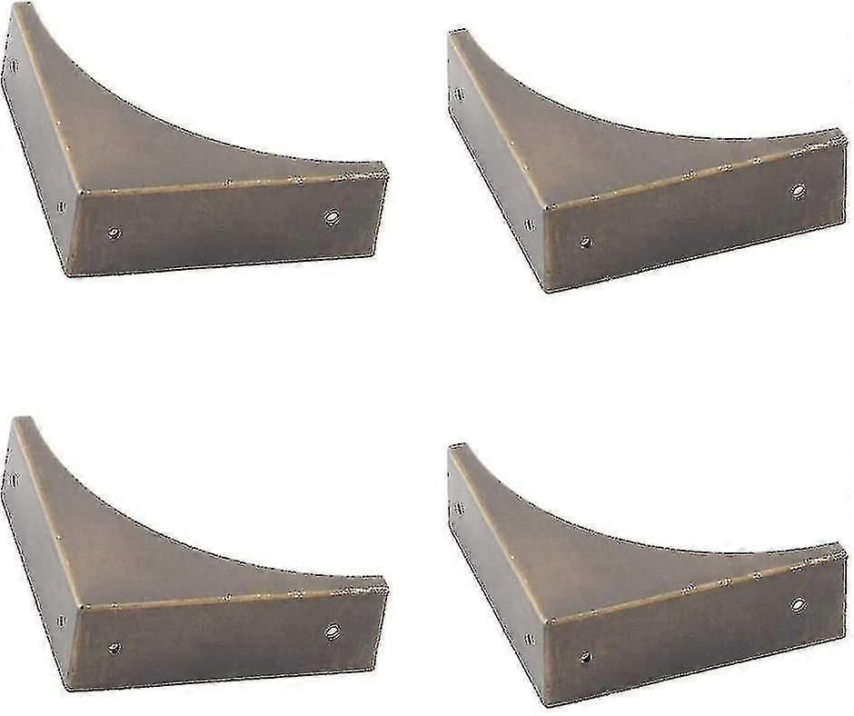 4pcs Metal Corner Guard For Furniture, Antique Bronze Edge Guard Bracket, Edge Guard, Metal Corner Guard For Furniture