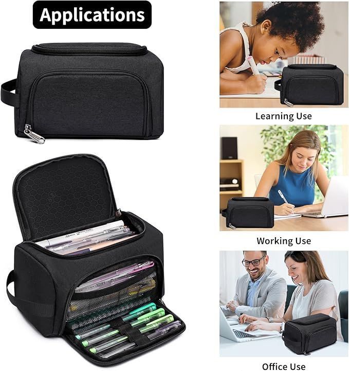 Large Capacity Pencil Case Organizer Multifunctional Extra Big Pencil Pouch with Compartments