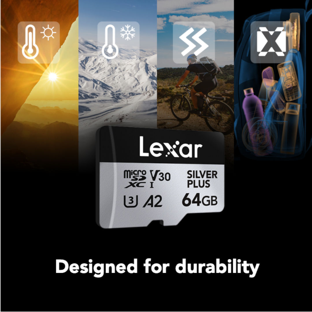 LEXAR® Professional Silver Plus microSDXC™ UHS-I card Series