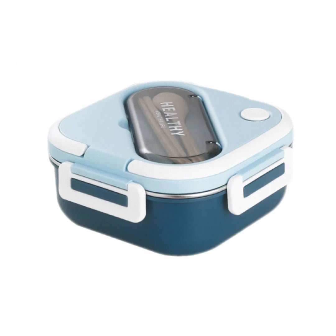 Lunch Box Stainless Steel with Cutlery