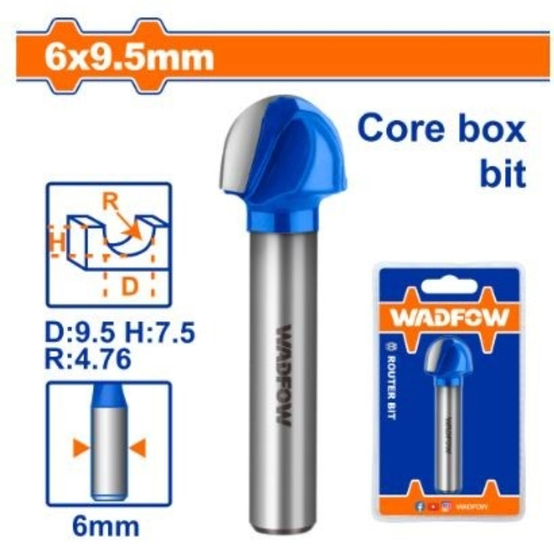 WADFOW Router Bit Cove Box Type, 6mm Shank
