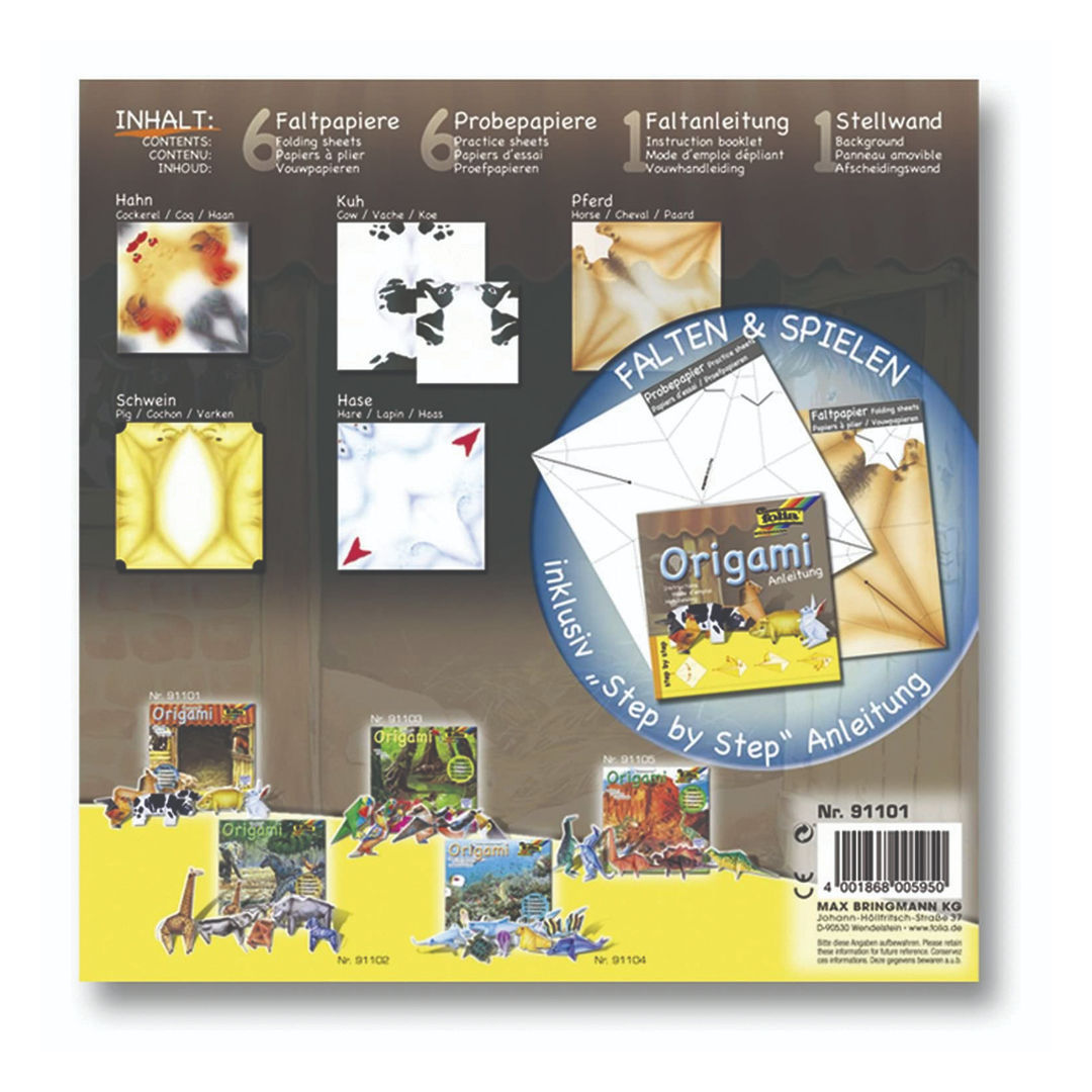 Folia Origami Animal World Paper Set