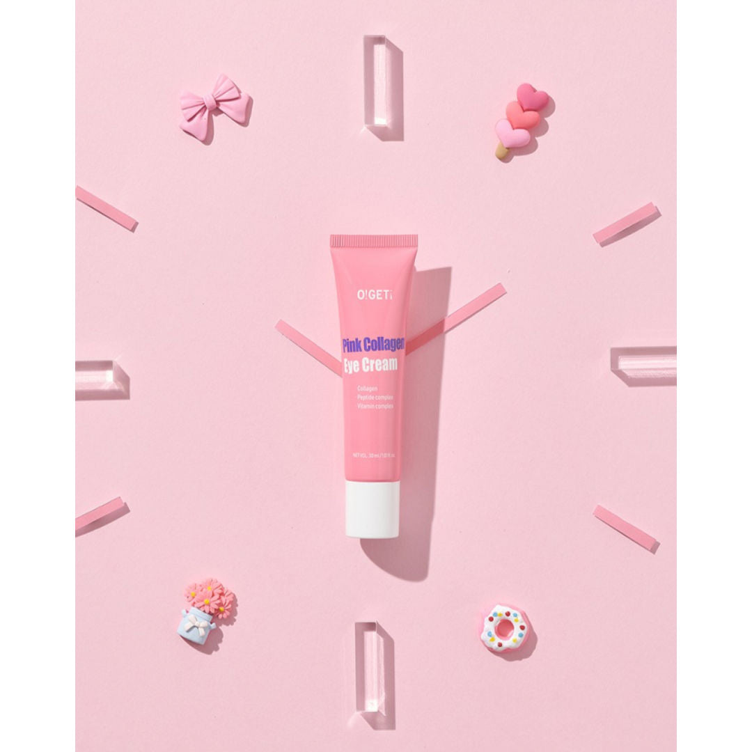 O!GETi Pink Collagen Eye Cream, Firming & Hydrating Eye Cream, 30ml