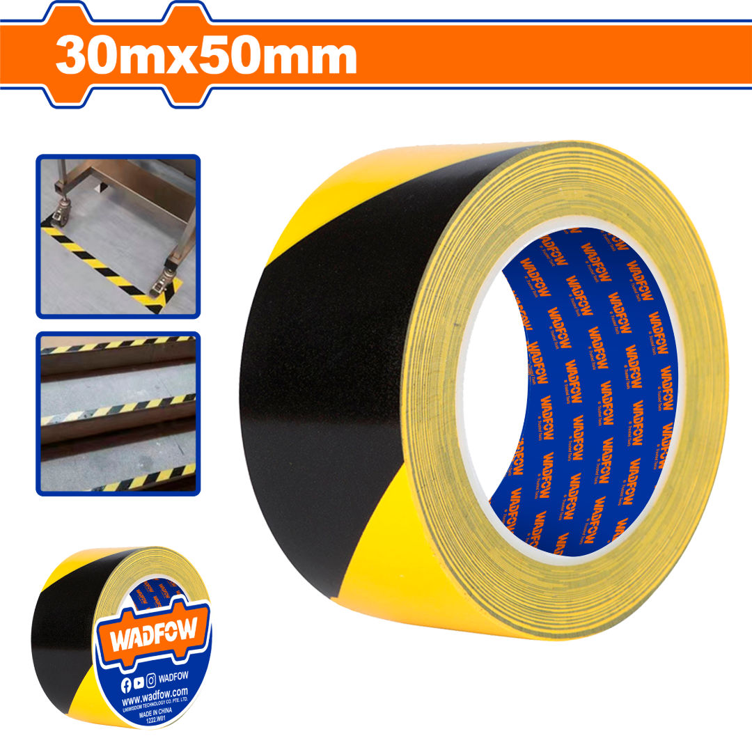 WADFOW Safety Warning Tape, 30 m × 50 mm × 0.15 mm