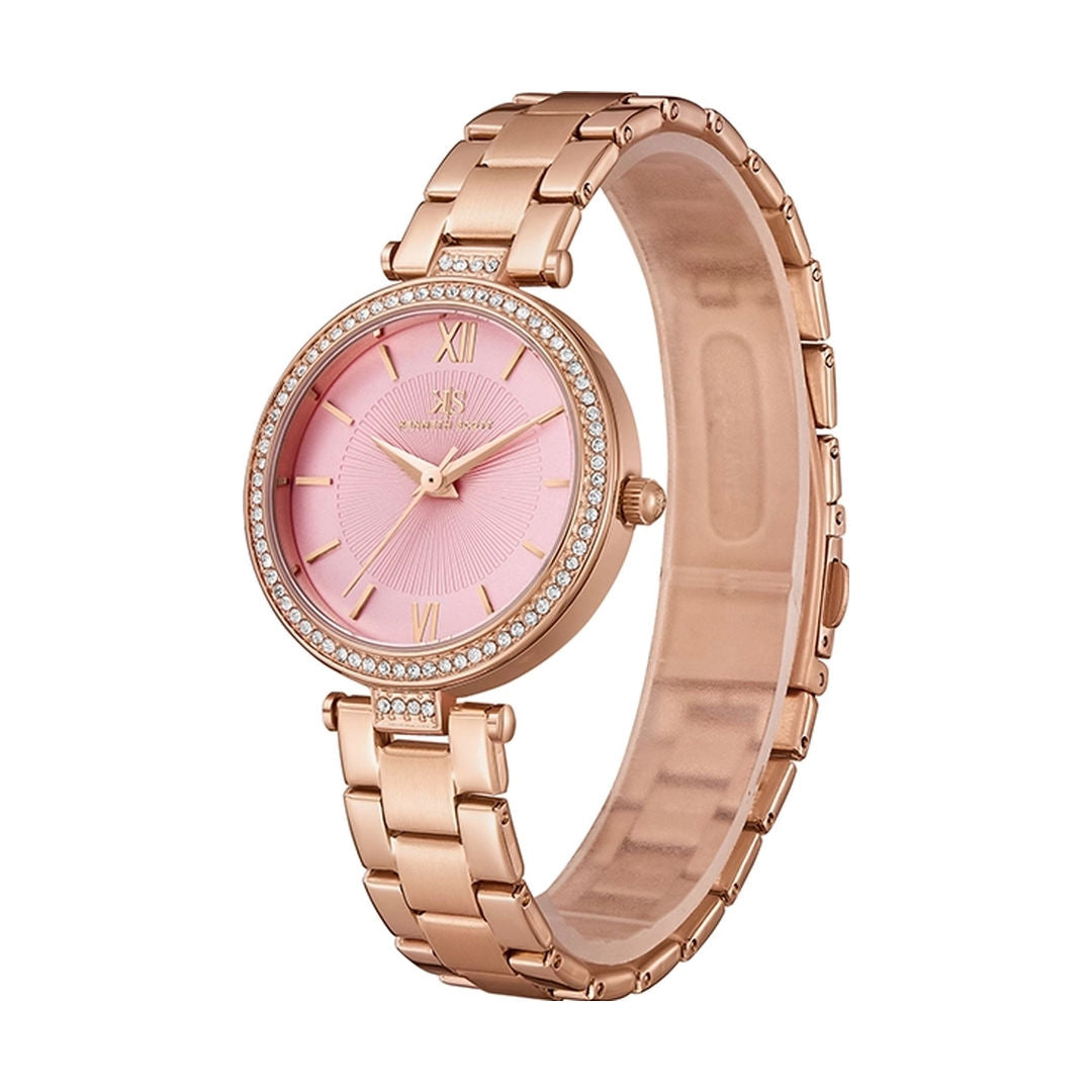 KENNETH SCOTT Women's Pink Dial Analog Watch, K23539-RBKP Series