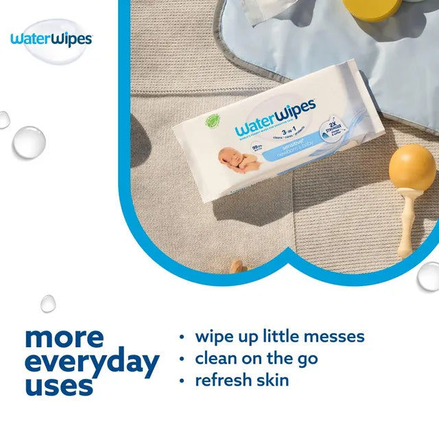 WaterWipes Pure Baby Wipes 720 Wipes – 12 Packs × 60