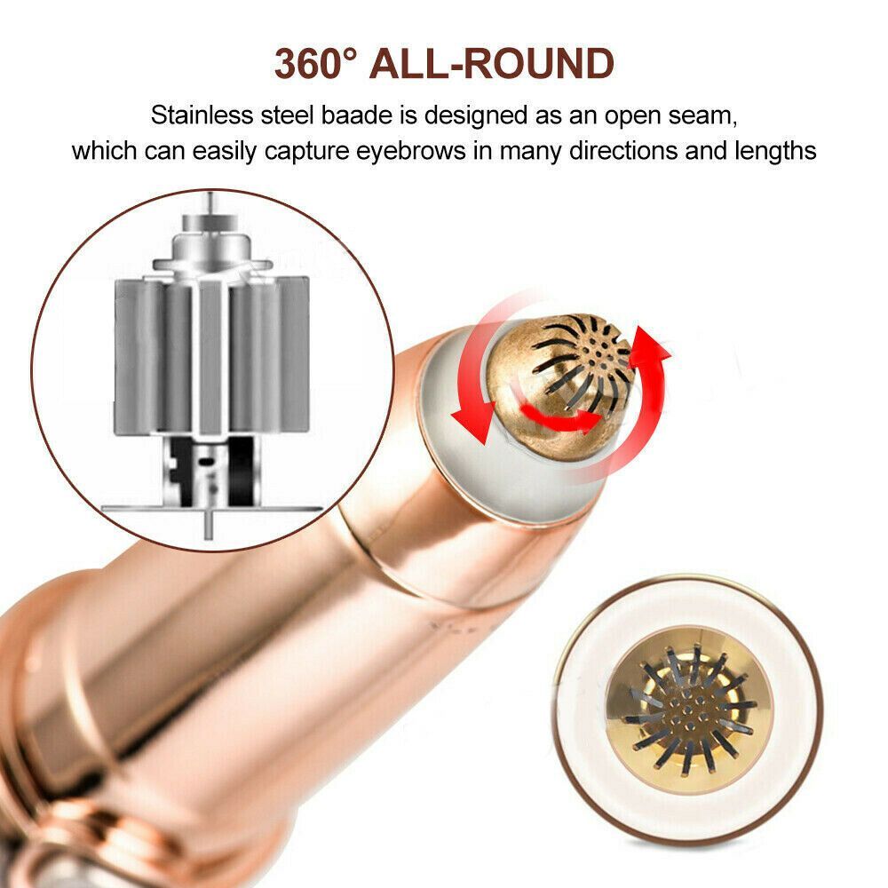 Electric Eyebrow Trimmer Automatic Painless Eyebrow Hair Remover For Women