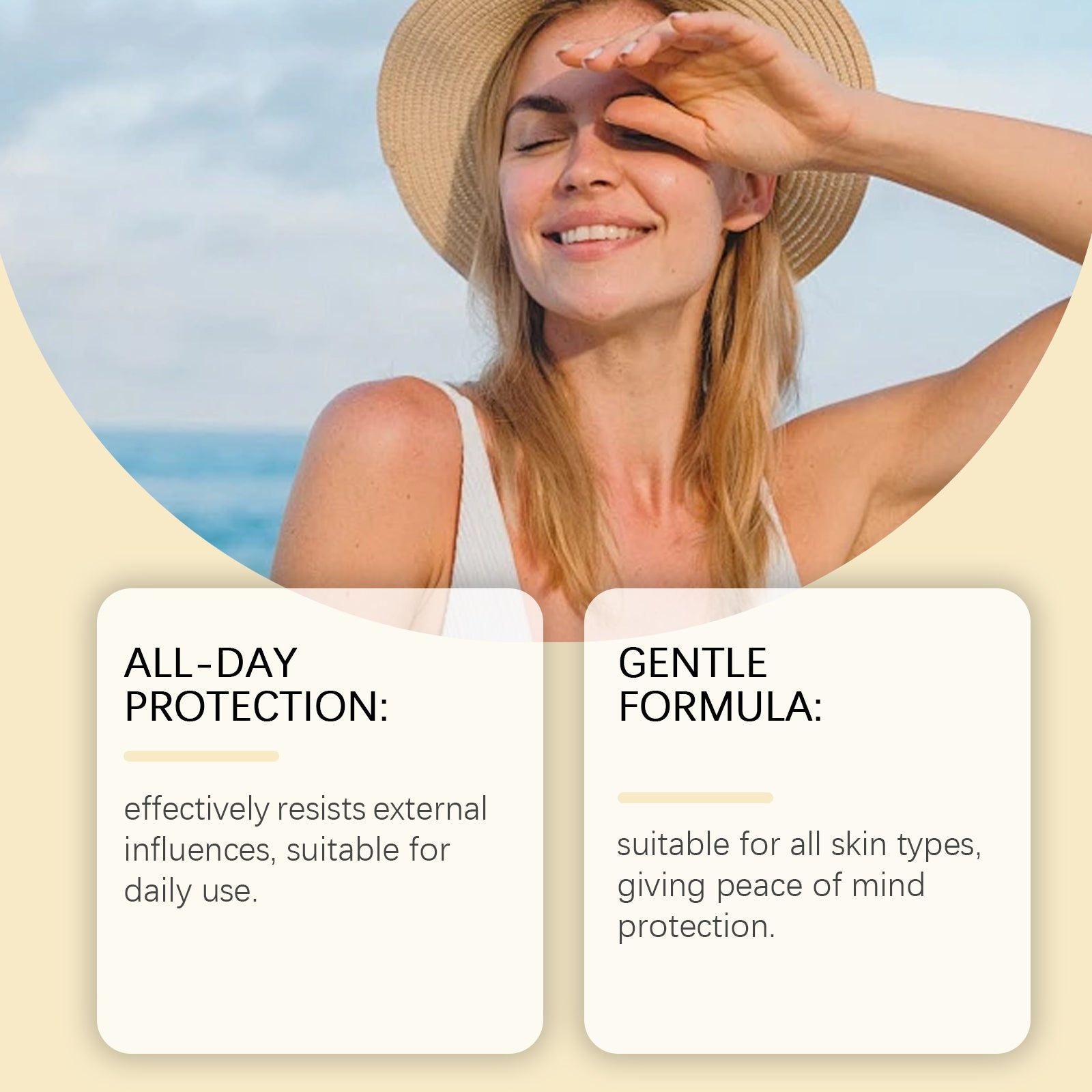 Collagen Facial Protection Cream, Moisturizing Brightening Outdoor Sunscreen ,60g
