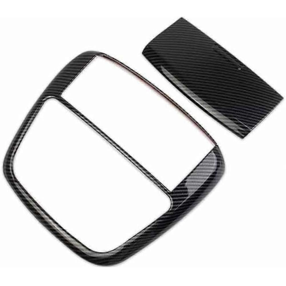Carbon Fiber Roof Reading Light Lamp Cover Trim Kit for Dodge Charger 2011+/Chrysler 300 2015-2021