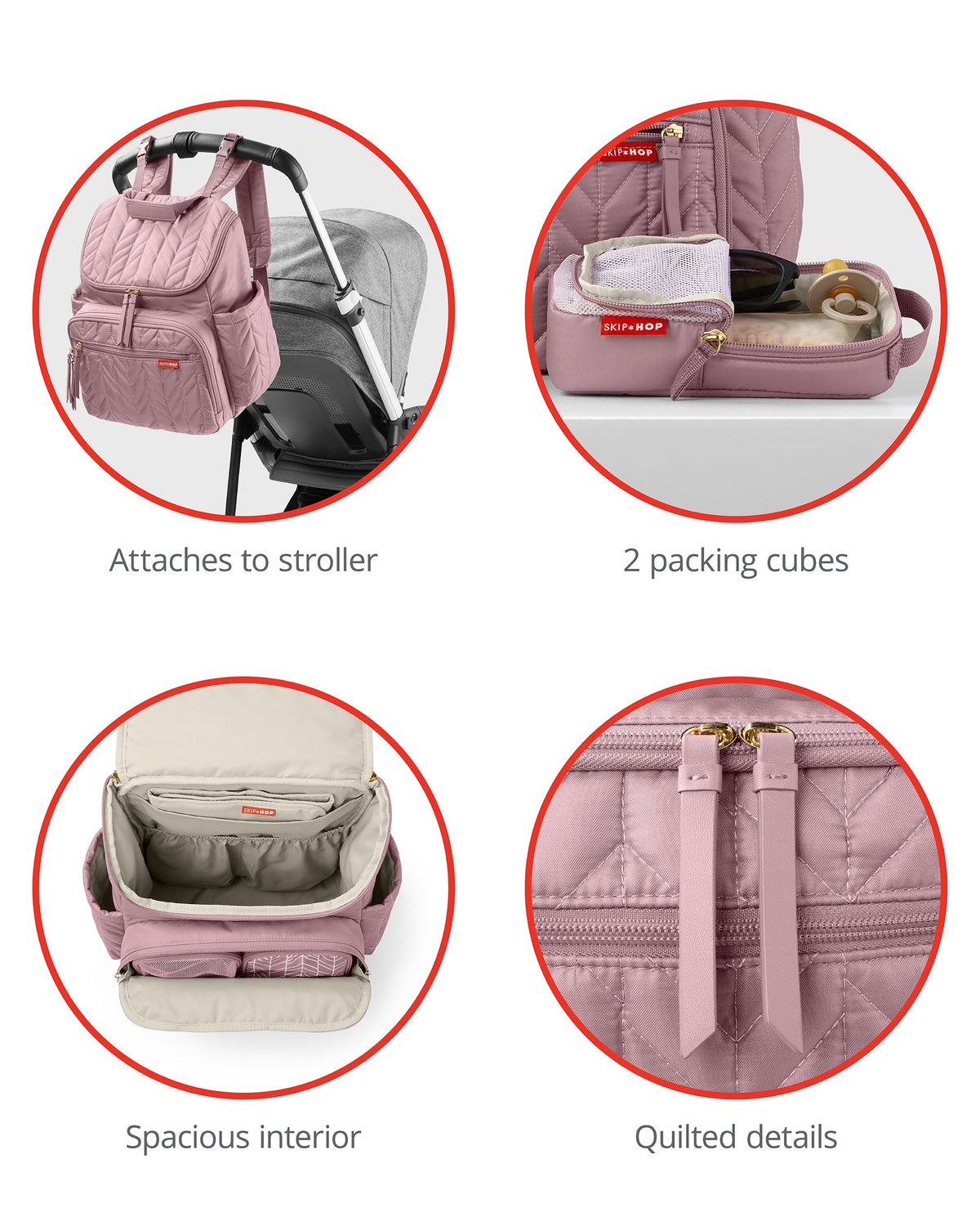SkipHop - Main Forma Backpack -Mauve Mist