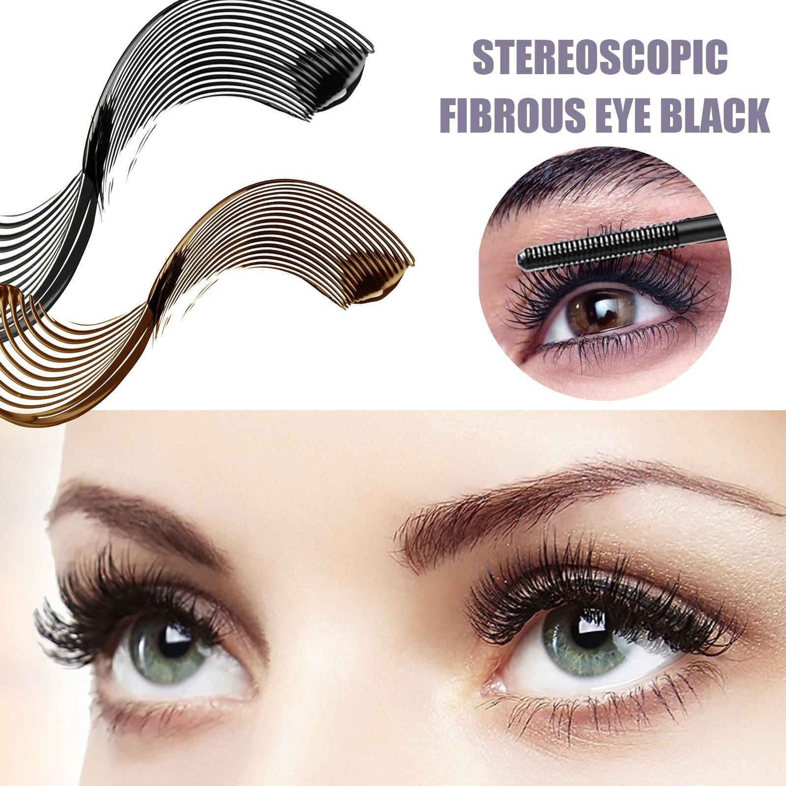 Curling Mascara, Dense and Slender Lashes, Natural Volume, Long-lasting, Perfect Curl ,4g