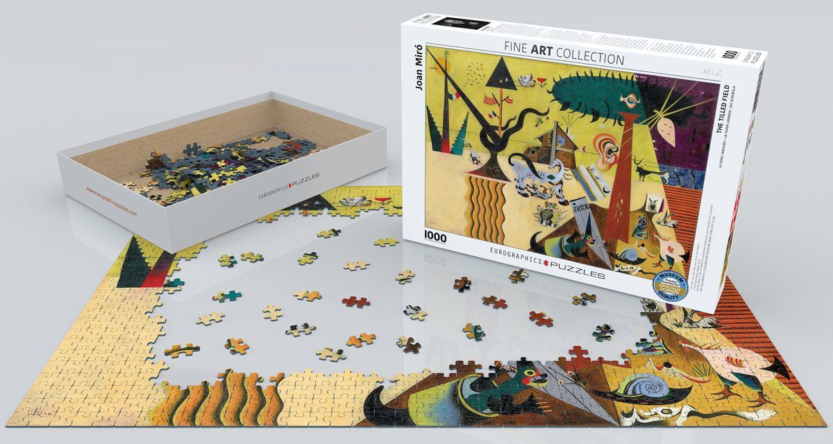The Tilled Field  By Joan Miro 1000 Pieces Puzzle