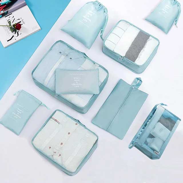 7-Piece Set Portable Luggage Organizer – Travel Storage Bags for Efficient Packing & Organization