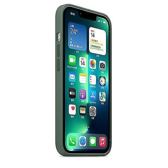 For iPhone 13 Pro Max - Silicone Phone Case with Perfect Protection and Magnetic Charging Support