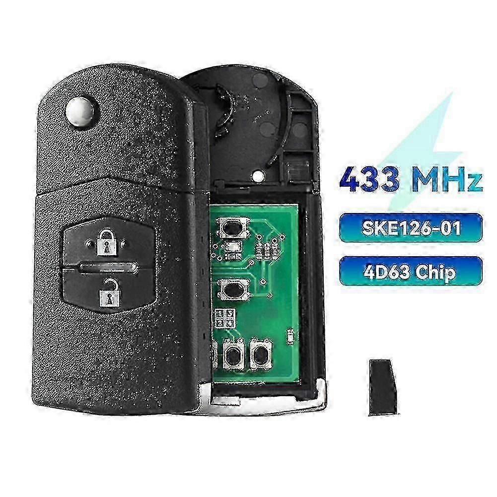 4D63 Chip Flip Remote Key for Mazda 2 3 5 and 6