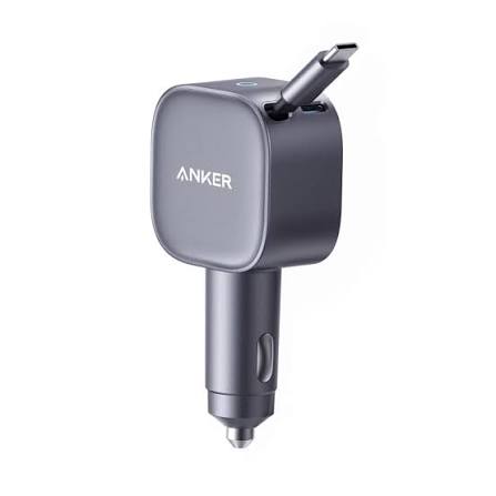 Anker Nano Car Charger 75W Built in C-Cable