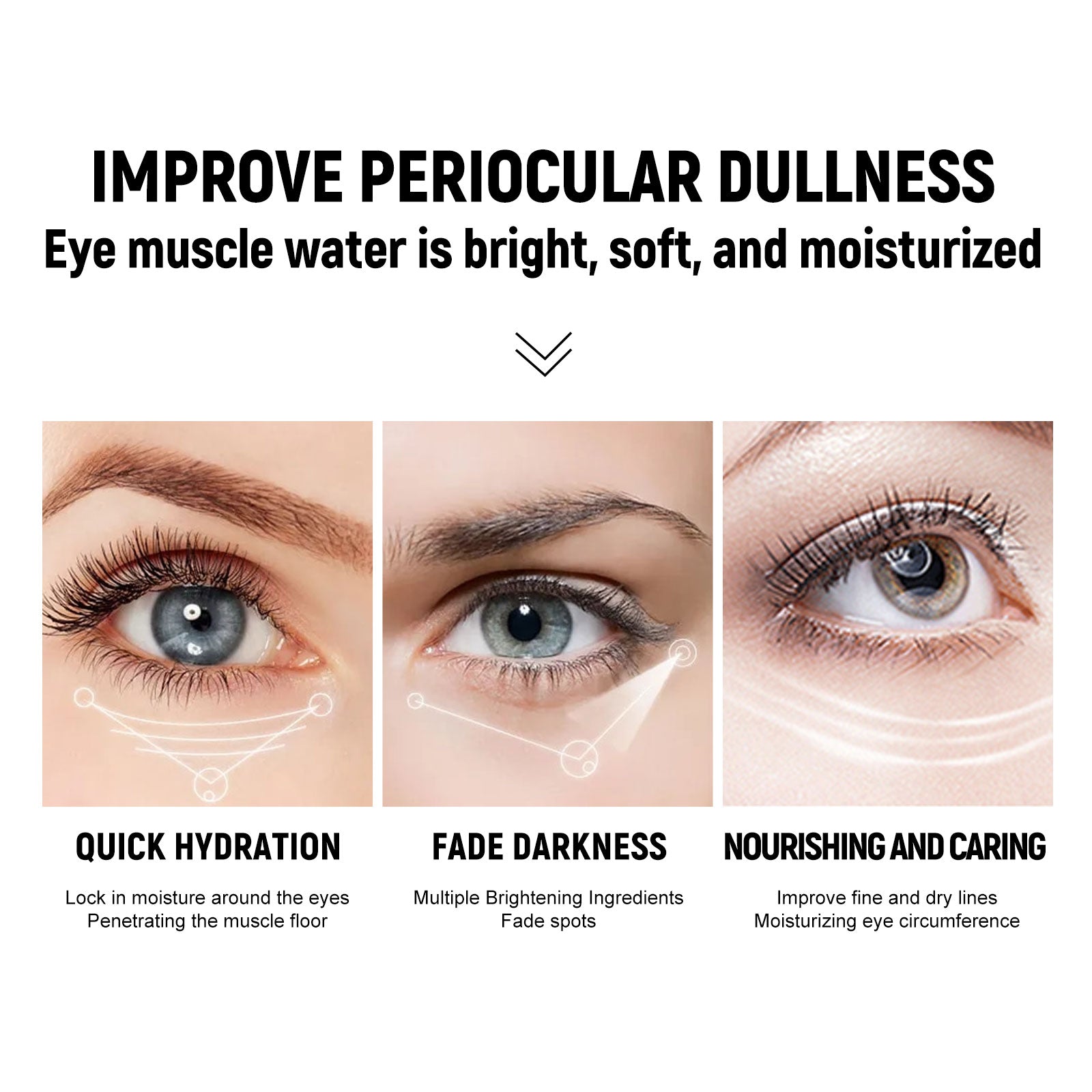Coffee Eye Cream, Fade Dark Circles, Reduce Fine Lines, Brighten & Tighten ,57g