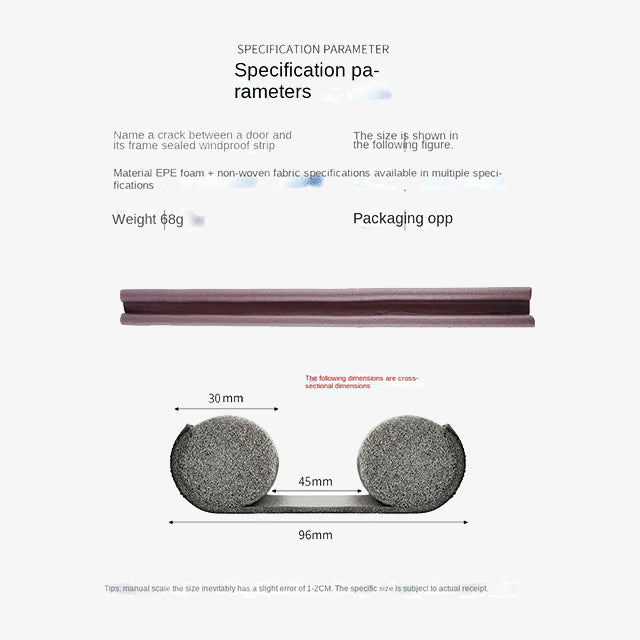 Flexible Door Bottom Sealing Strip Stopper - Weatherproof Door Seal for Noise, Draft &amp; Dust Prevention