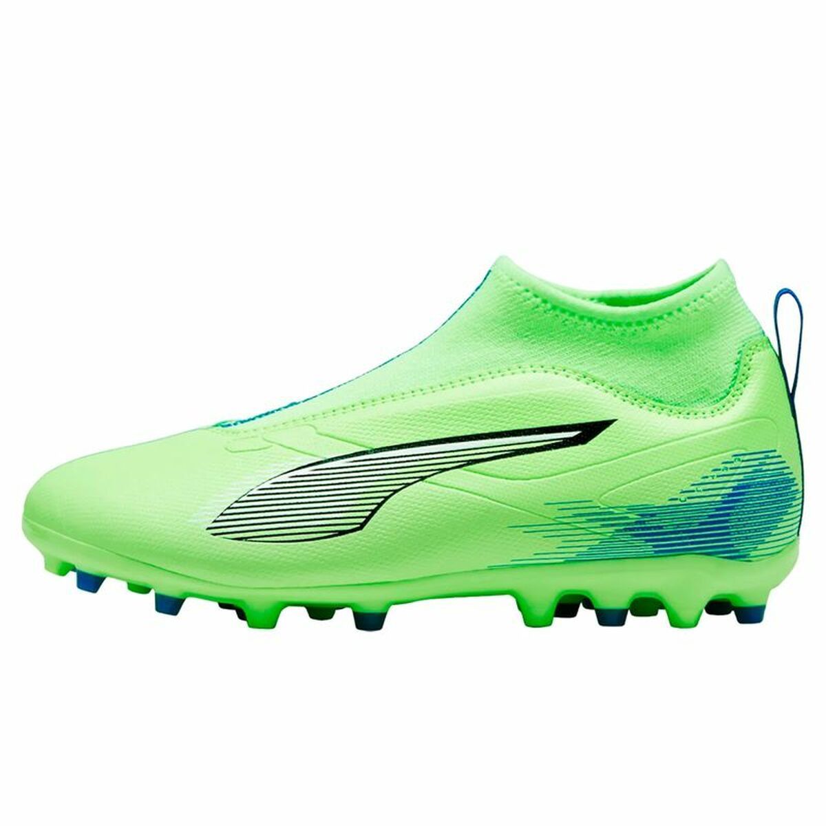 حذاء كرة القدم للأطفال Puma Ultra 5 Match+ LL MG أخضر