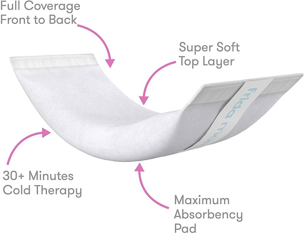 Frida Mom 2-in-1 Postpartum Ice Maxi Pads - Absorbent Perineal Cooling Pads