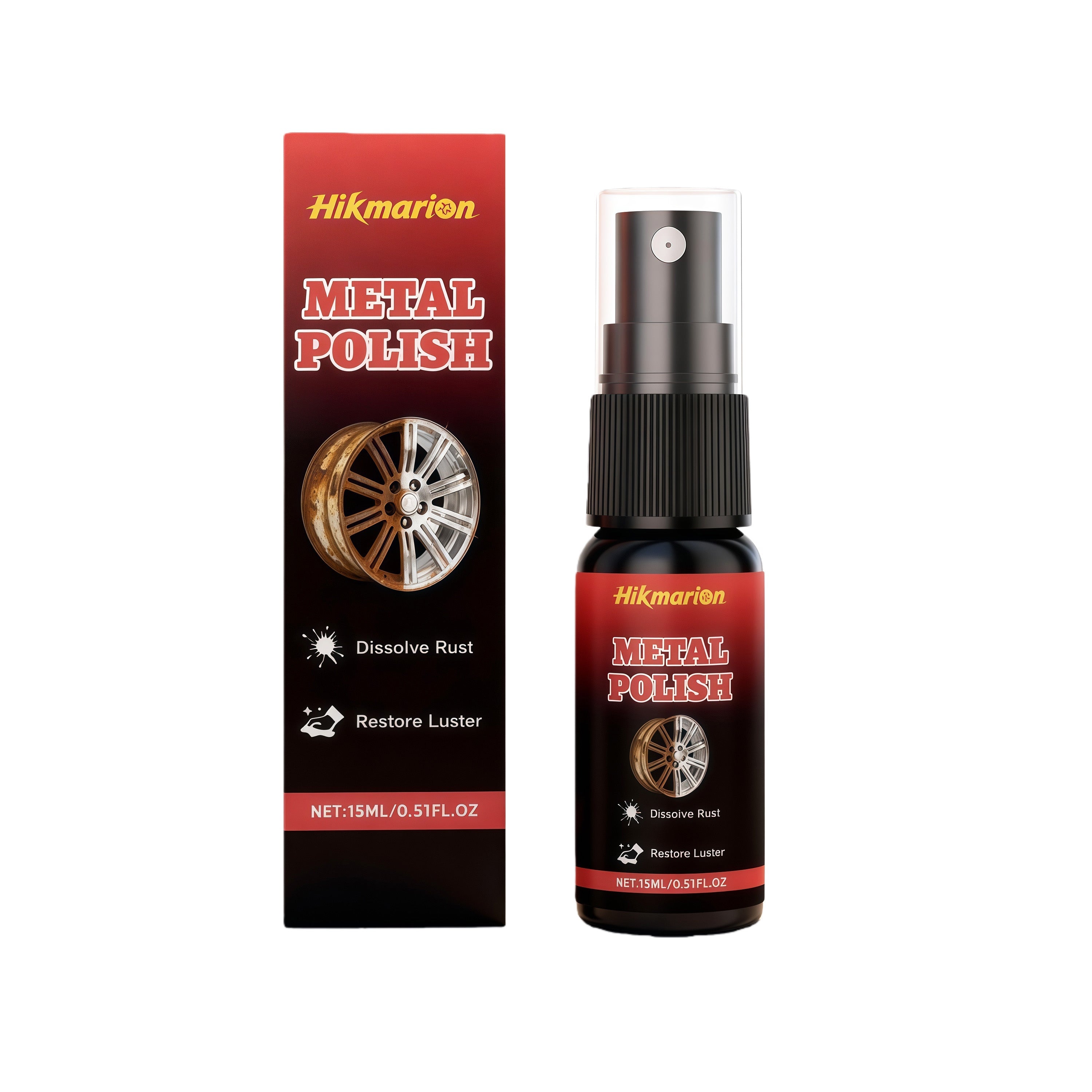 Car Rust Removal, Metal Polishing, Auto Surface Cleaner, Rust Remover ,15ml