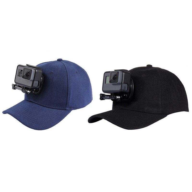 2x Hunga for Go Pro Accessories Outdoor Sun Hat Topi Baseball Cap with Mount Hol