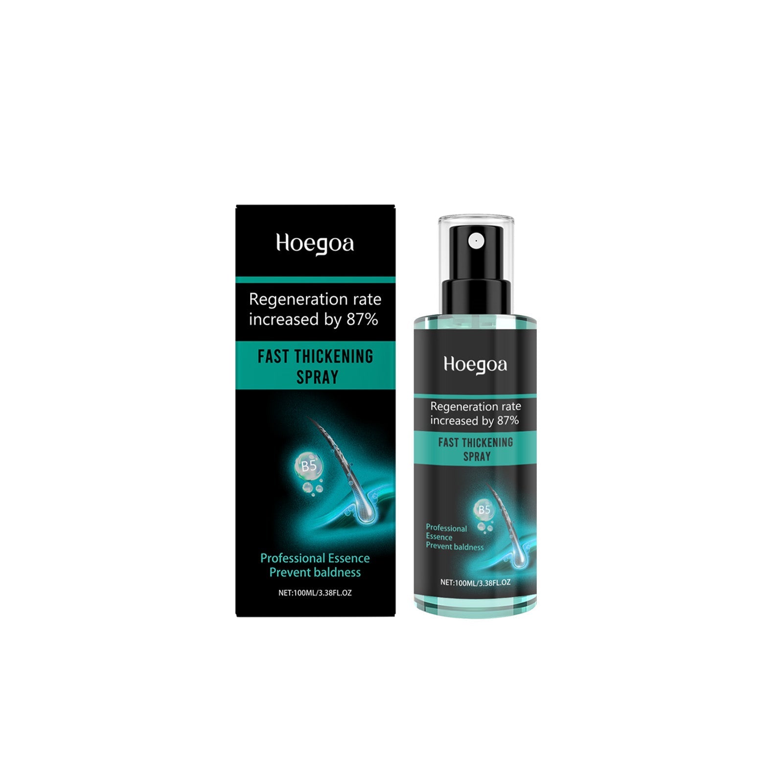 Anti-Hair Loss Spray Boosts Immunity to Baldness, Stimulates Hair Growth, Thickens Hair ,100ml