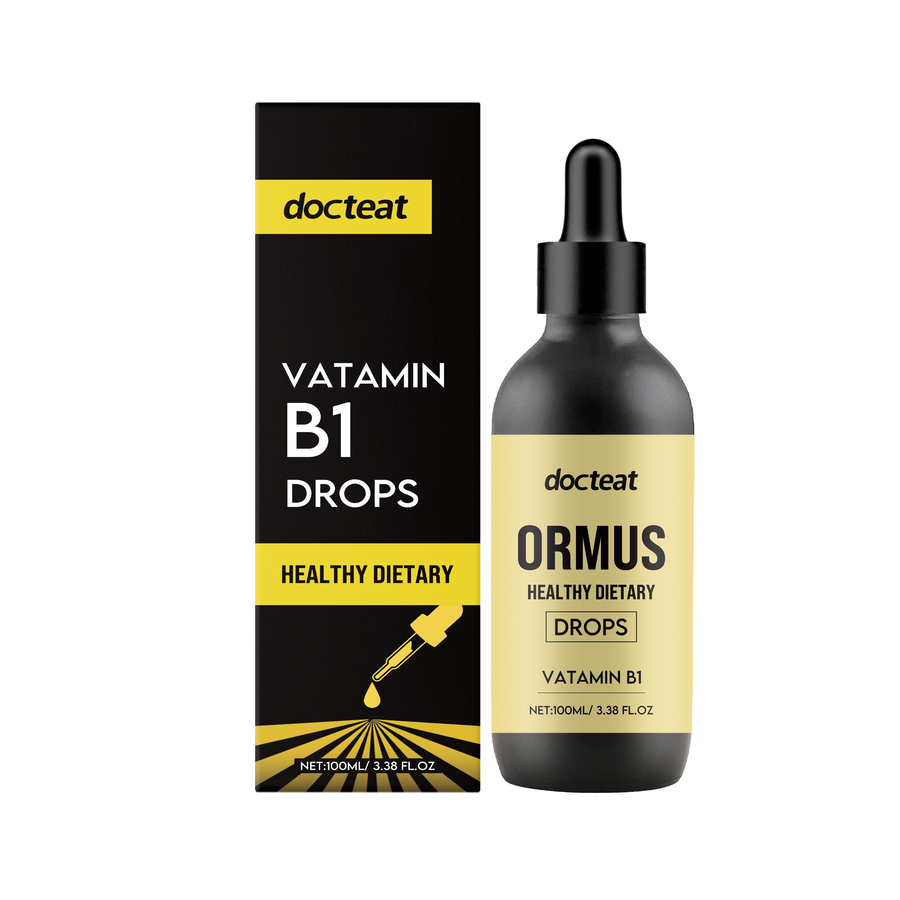Revitalize Your Body with Dietary Supplement Drops, Natural Body Care, Fast Absorption ,100ml