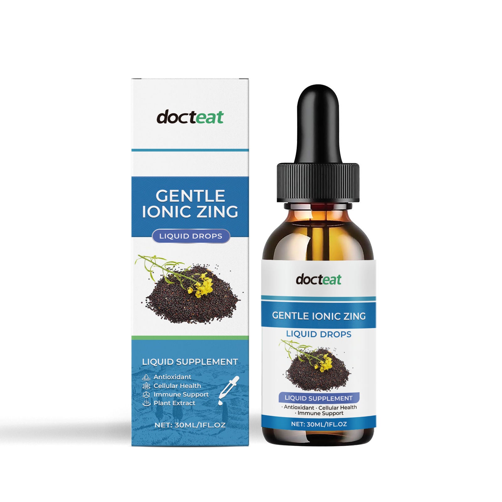 Boost Your Vitality with Zinc Drops, Daily Immune Support, Portable & Easy to Use ,30ml