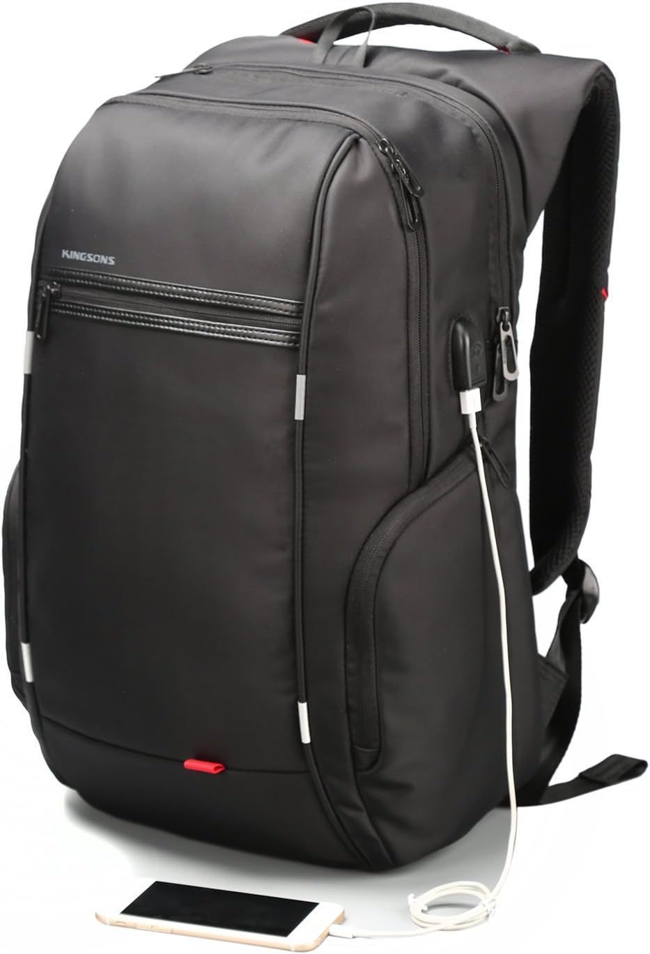 Men Laptop Backpack Water Resistant Anti Theft Business Bag with USB Charging Port