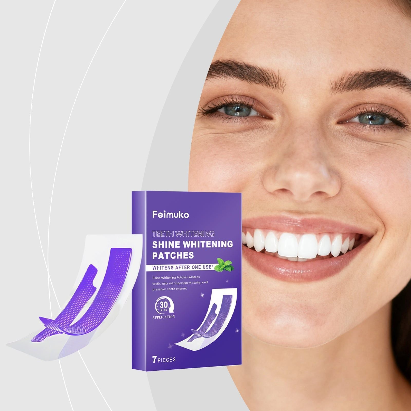 Brighten Your Smile with Gentle Dental Strips, Daily Teeth Whitening, Fresh Breath ,7 pieces