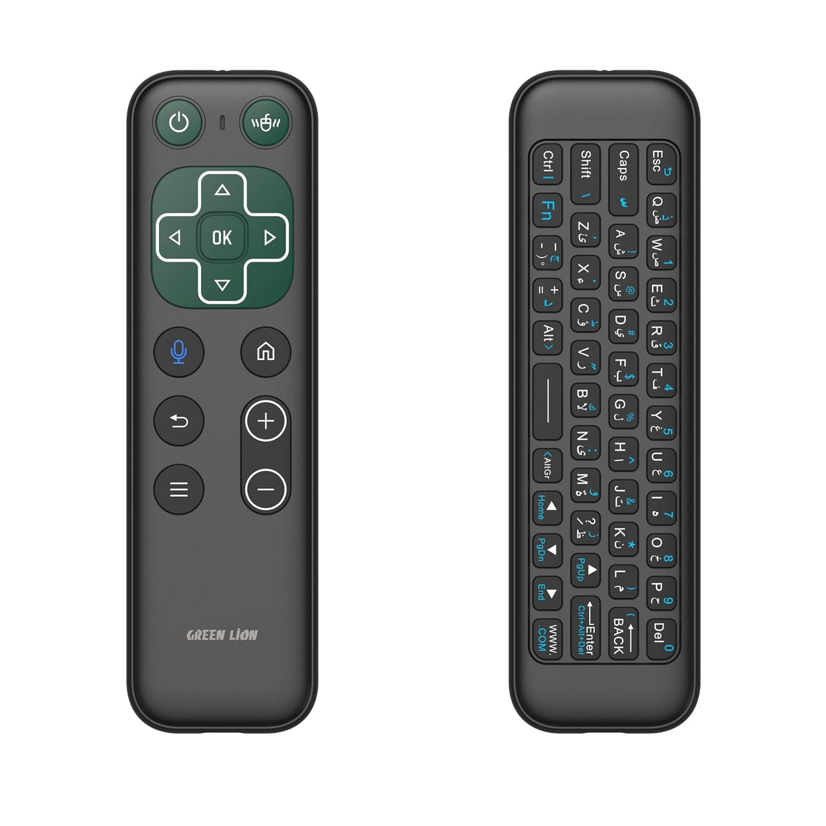 Green Lion Wireless Remote with Keyboard & Mouse, Black