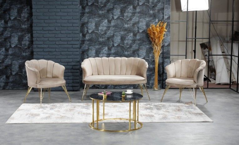 Lobby Beige Living Room Set